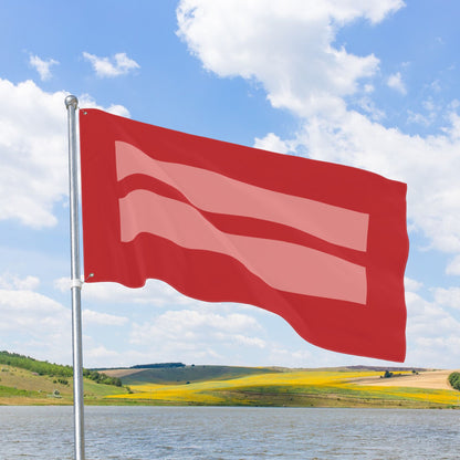 Human Rights & Equality Red Flag with Grommets