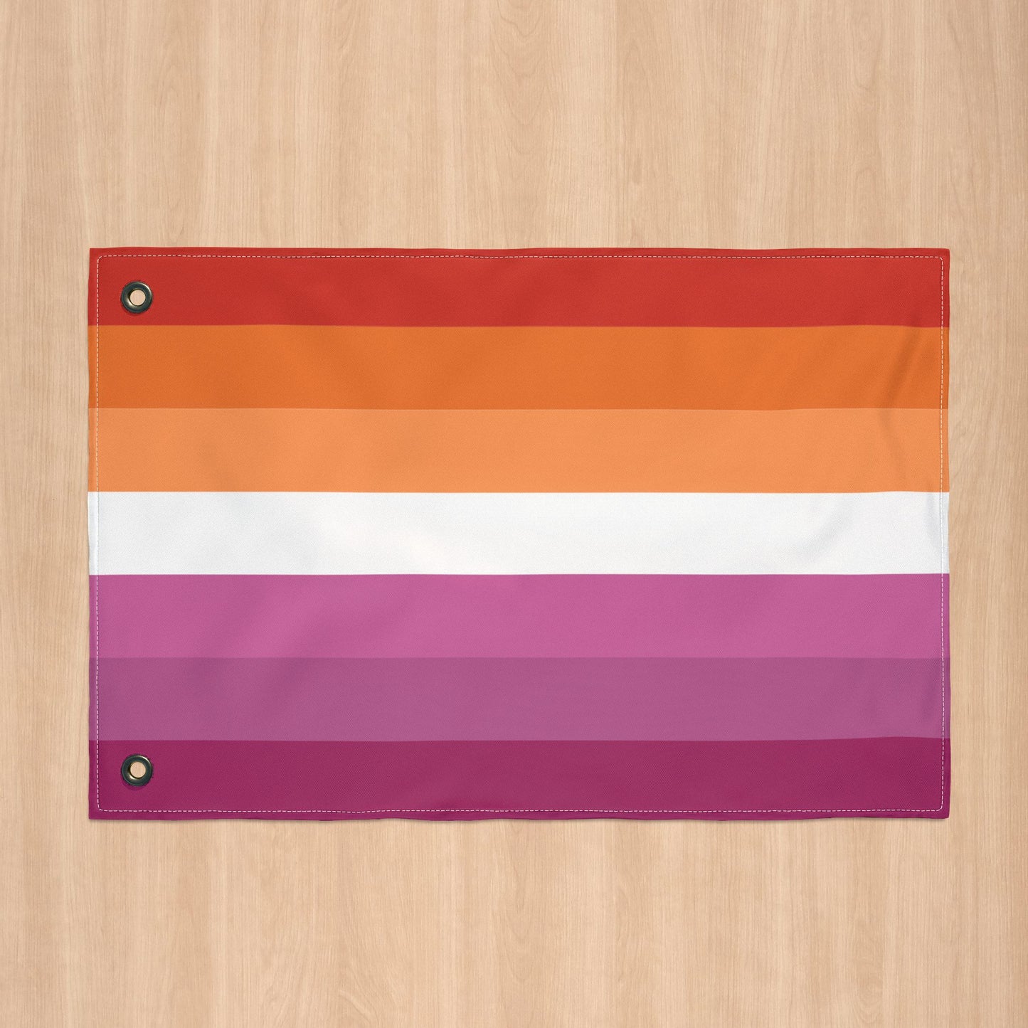 Lesbian Pride 7-Stripe Flag with Grommets
