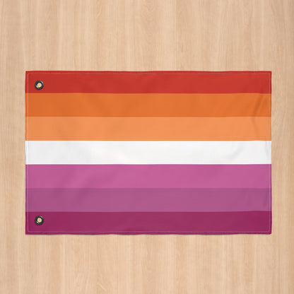 Lesbian Pride 7-Stripe Flag with Grommets