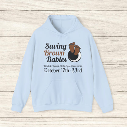 Quietly United in Loss Together Non-Profit / Saving Brown Babies Charity Sweatshirt à capuche, Grossesse et sensibilisation à la perte du nourrisson