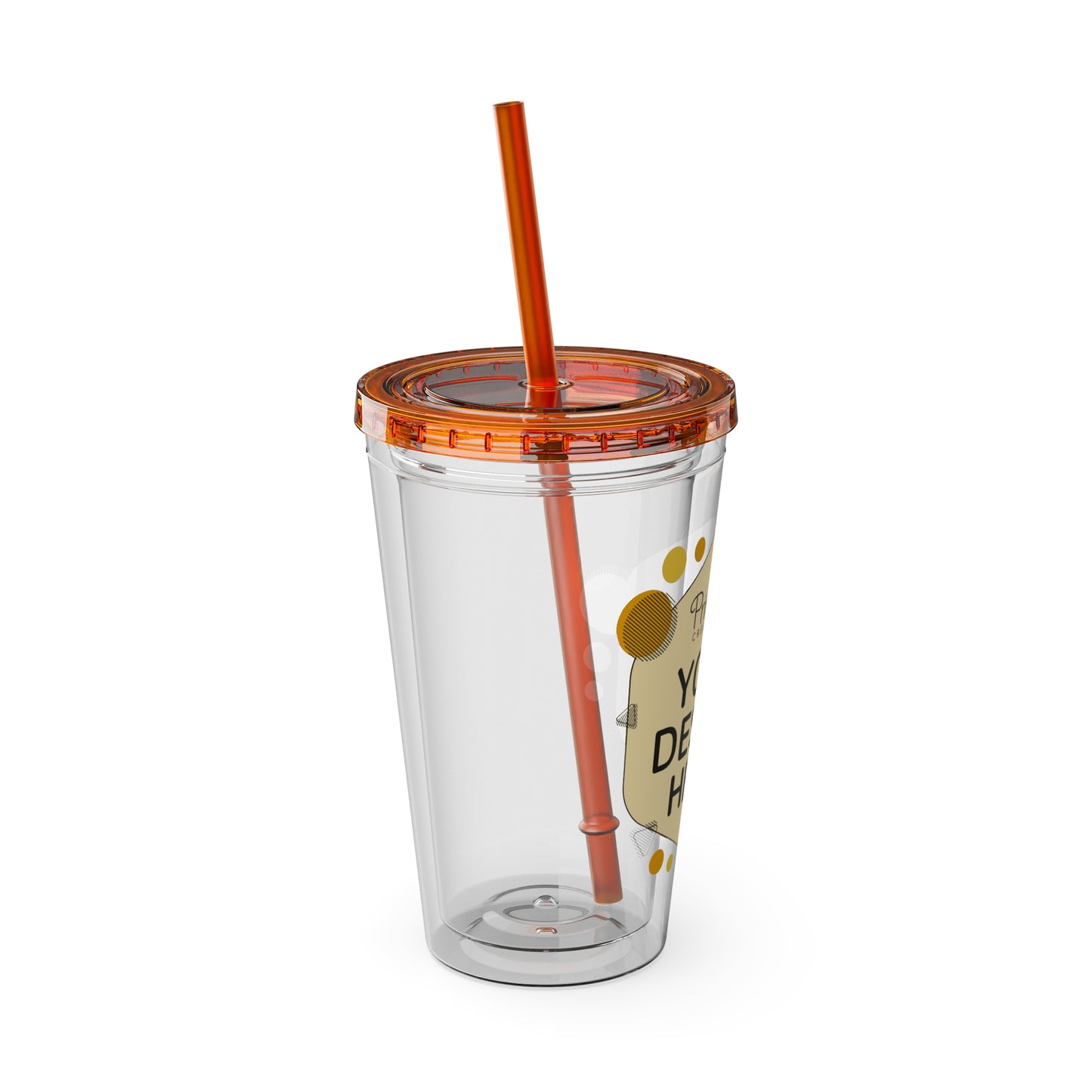 Custom 16oz Tumbler with Straw