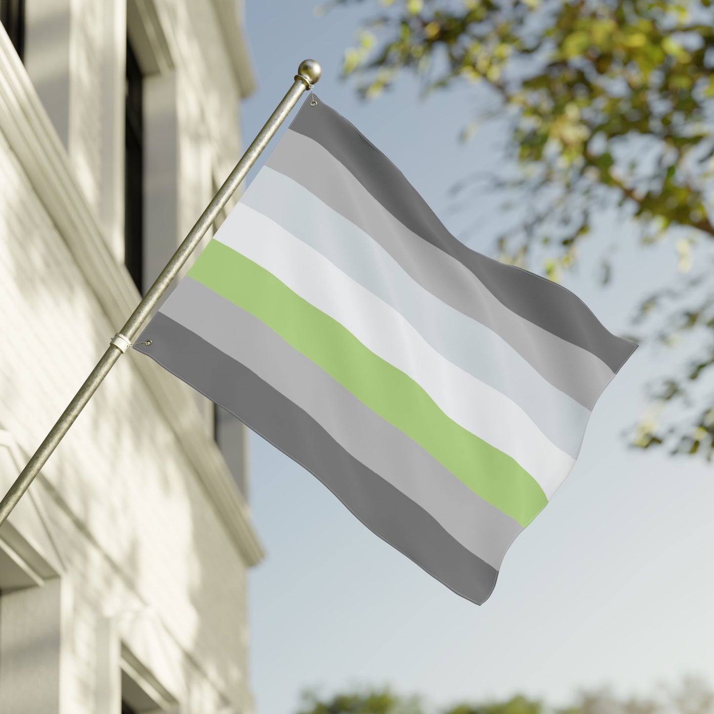 30'' × 40'' Demiagender Double-Sided Pride Flag with Grommets