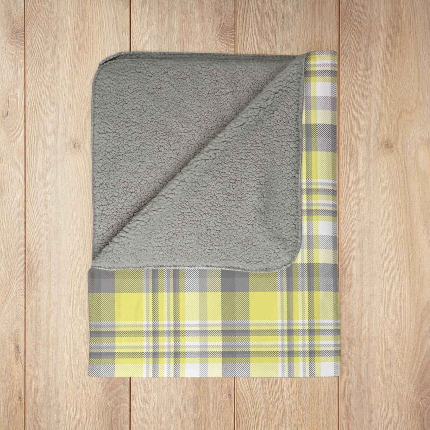 Demigender Pride Plaid Fleece Sherpa Blanket