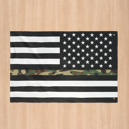 USA Thin Camo Line American Flag with Grommets