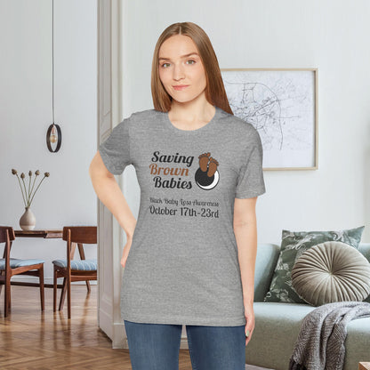 Quietly United in Loss Together Non-Profit / Saving Brown Babies Charity Tee, Pregnancy & Infant Loss Awareness