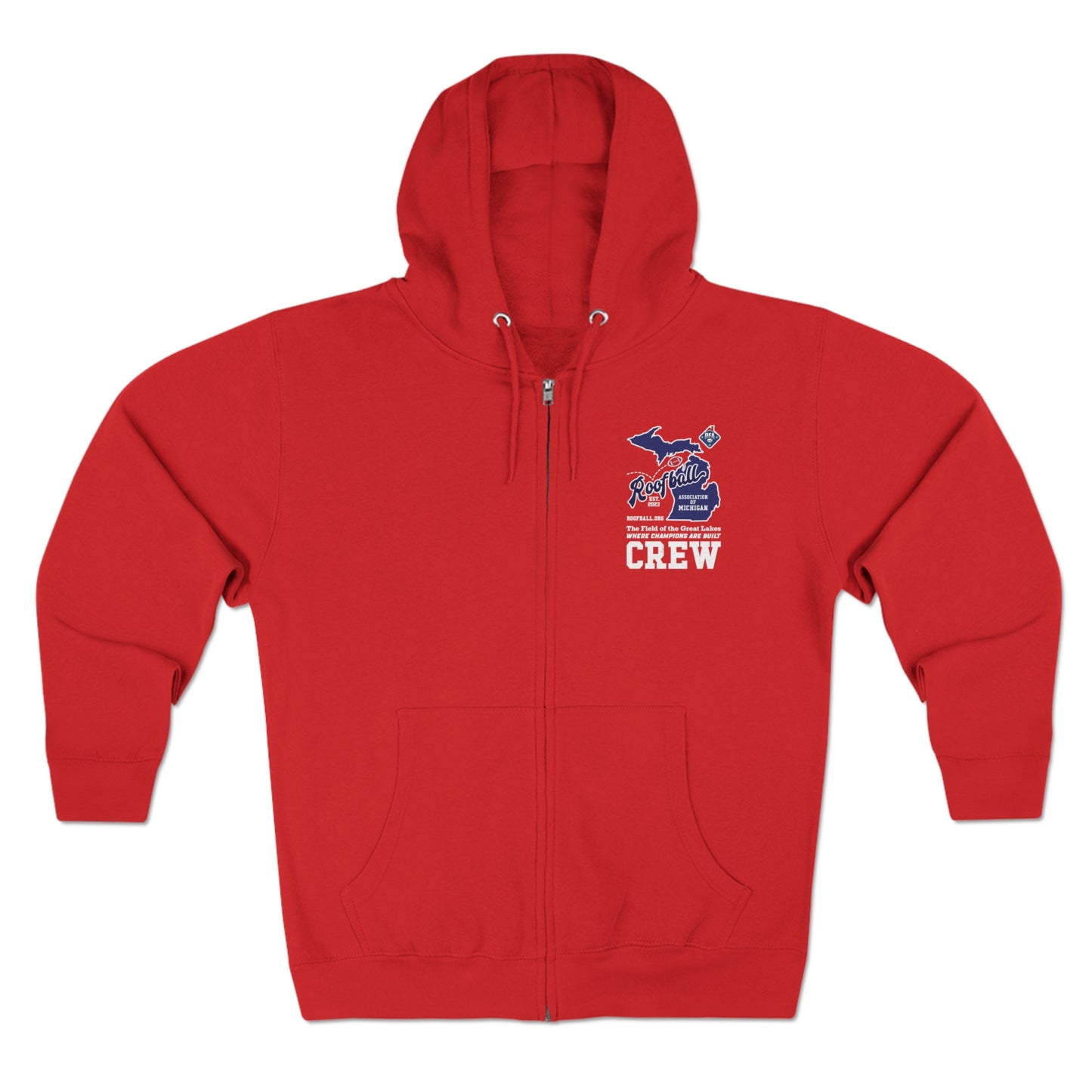 Roofball Association of Michigan's Crew Zip Hoodie