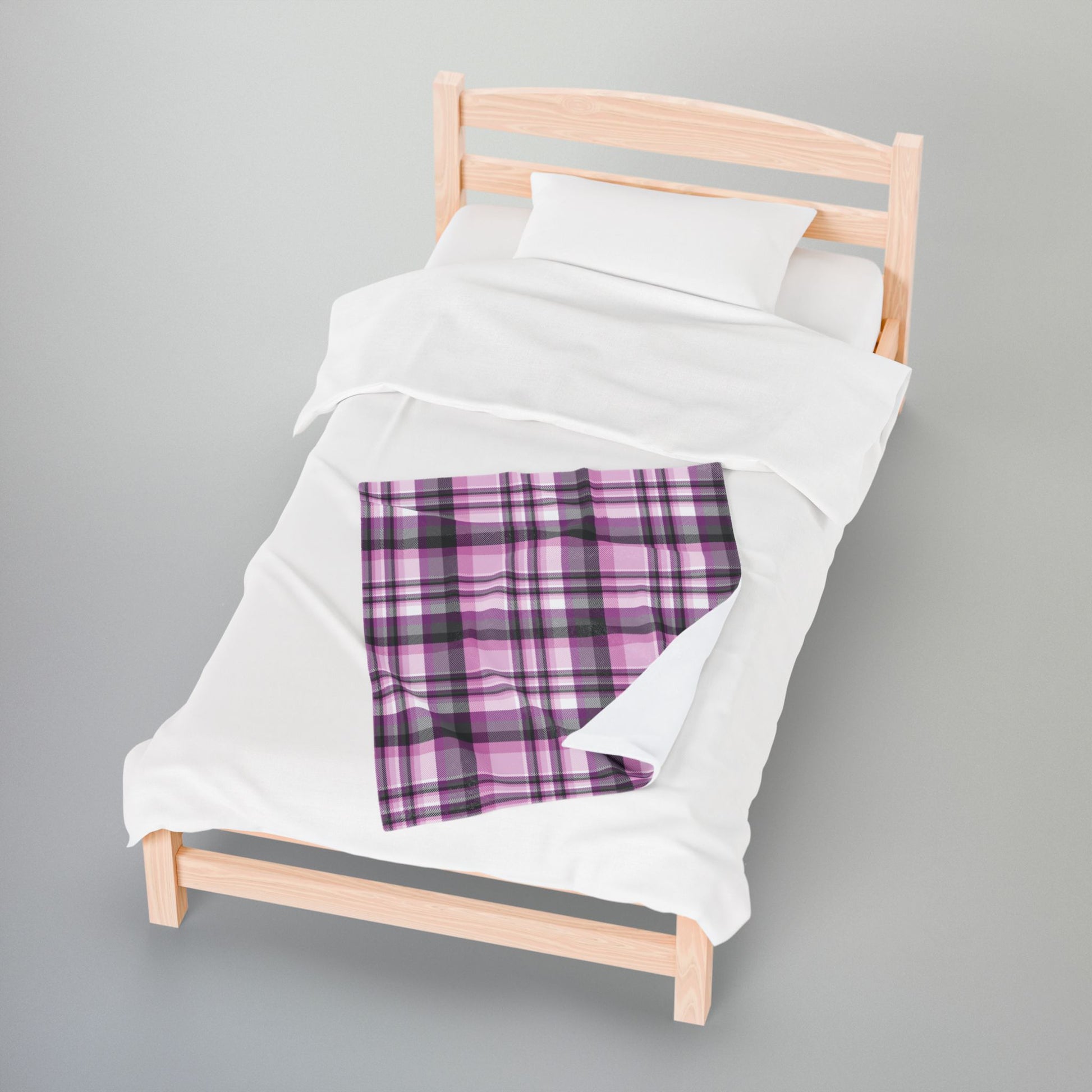 Straight Queer Pride Plaid Velveteen Plush Blanket