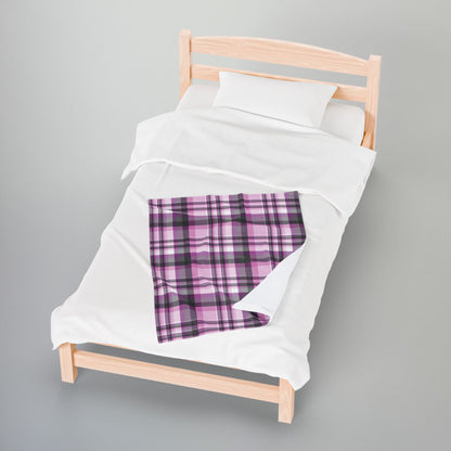 Straight Queer Pride Plaid Velveteen Plush Blanket