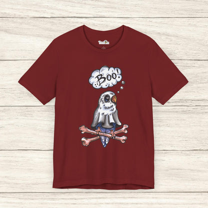 Ghost Lovebird Boo! Hand-Drawn & Hand-Colored Tee