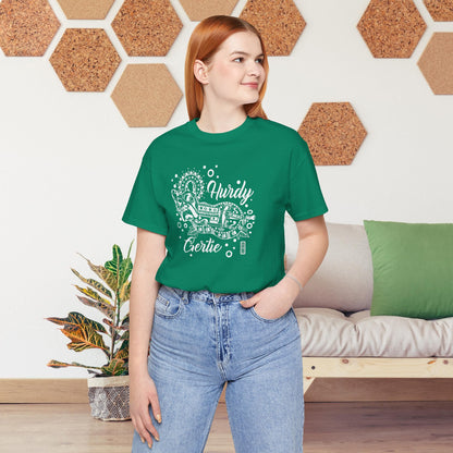Hurdy Gertie Tee, Frenchton Dog Line Art Shirt