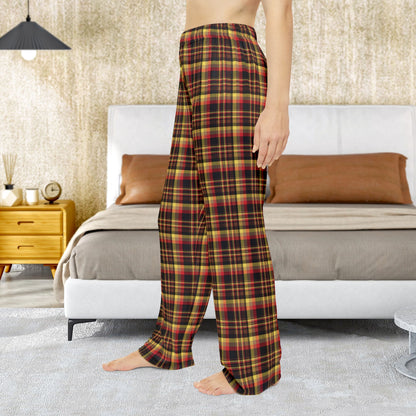 Women’s Black, Red & Yellow Gurnee IL Pajama Pants