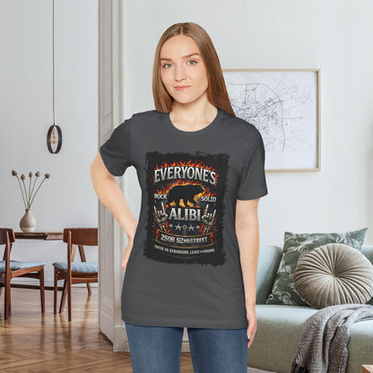 Asphalt Everyone's Alibi Bear T-Shirt