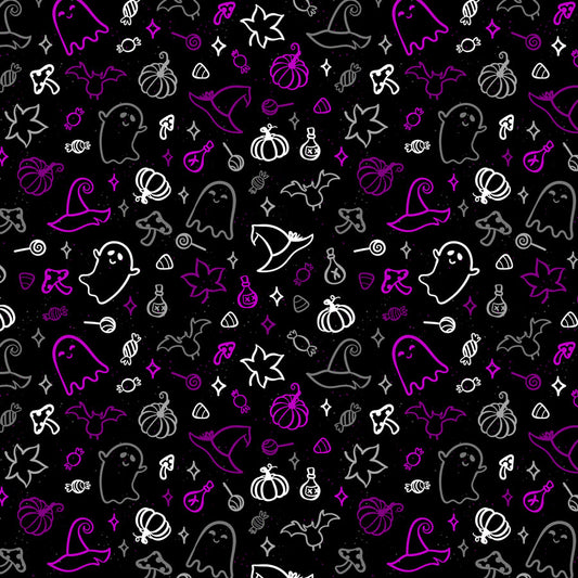 Asexual Pride Halloween Velveteen Plush Blanket