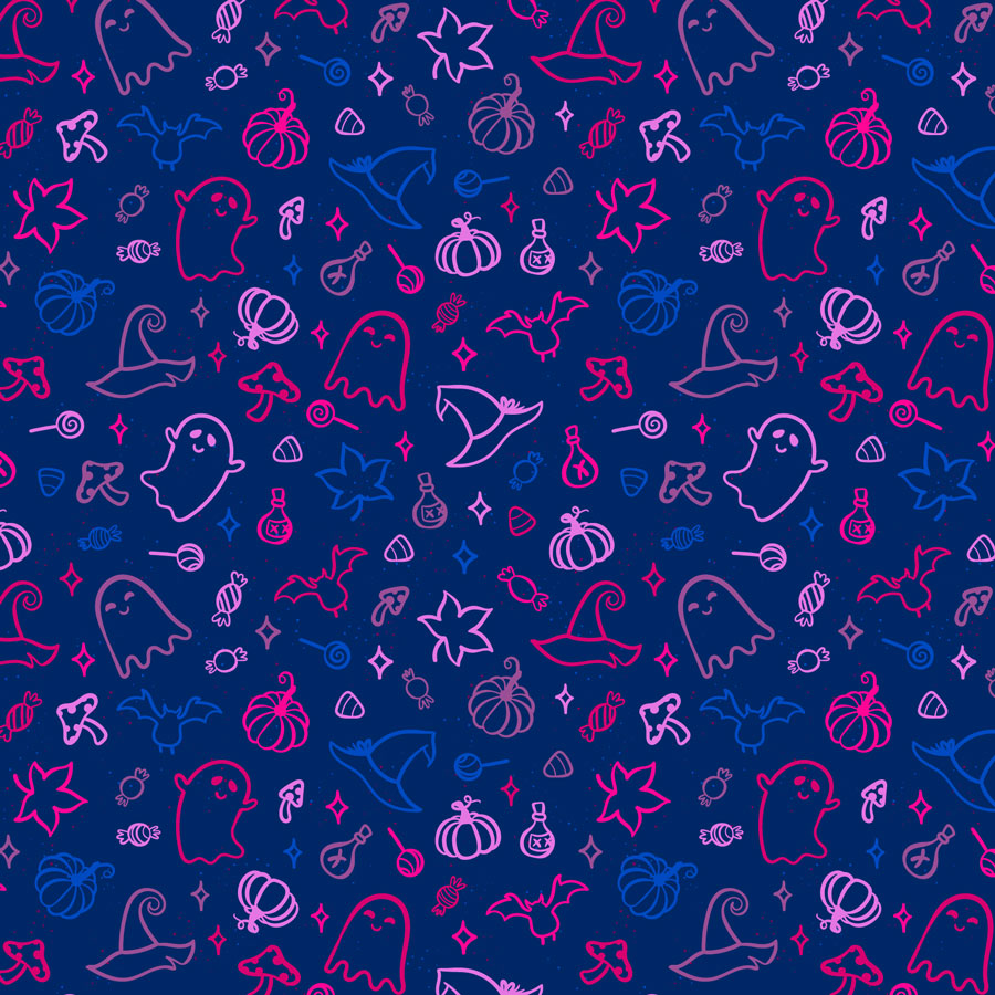 Bisexual Pride Halloween Velveteen Plush Blanket
