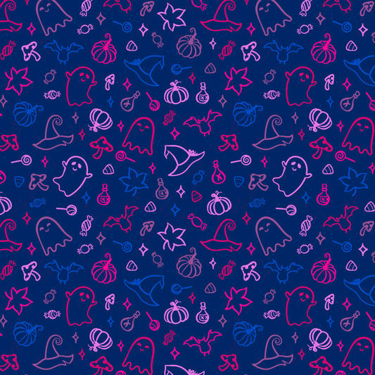 Bisexual Pride Halloween Velveteen Plush Blanket