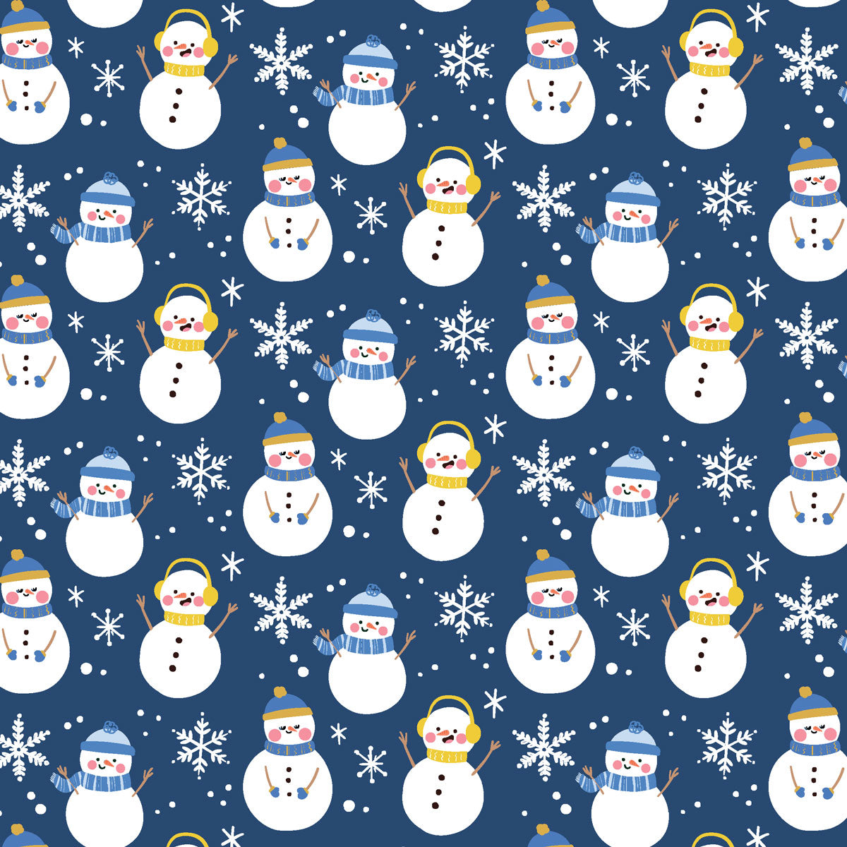 Hanukkah Light Blue & Gold Snowman Blue Fleece Sherpa Blanket