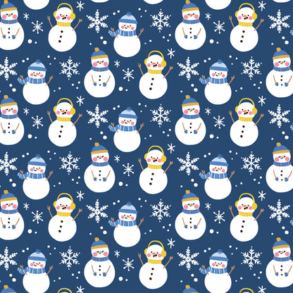 Hanukkah Light Blue & Gold Snowman Blue Fleece Sherpa Blanket