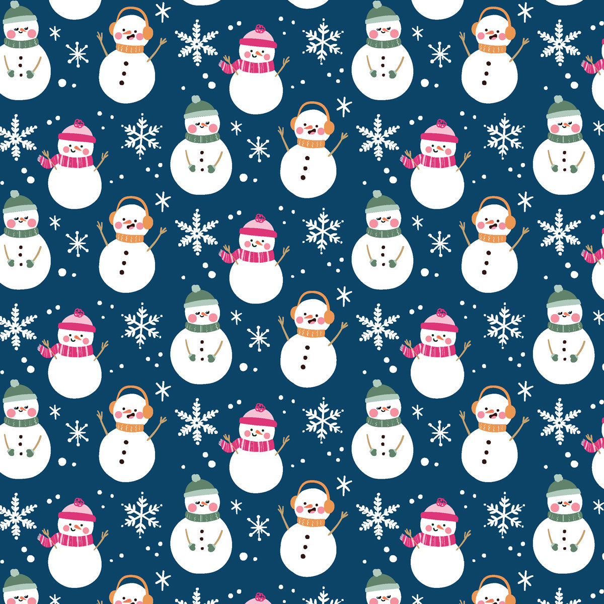 MCM Christmas Pink Snowman Blue Fleece Sherpa Blanket