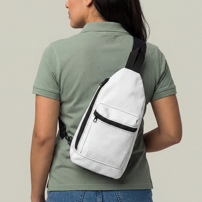 Lesbian Pride Black Minimalist Cross Body Sling Bag