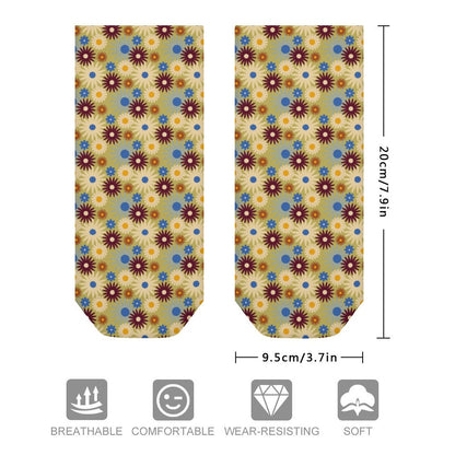 70s Floral Retro | Socks