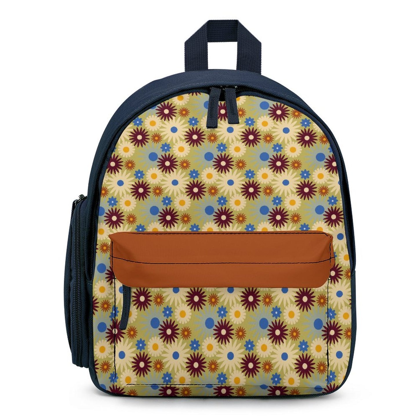 70s Floral Retro | Children's School Bag (All-Over Printing)