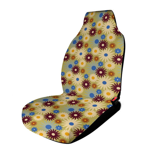 70s Floral Retro | Car Seat Cover Protector
