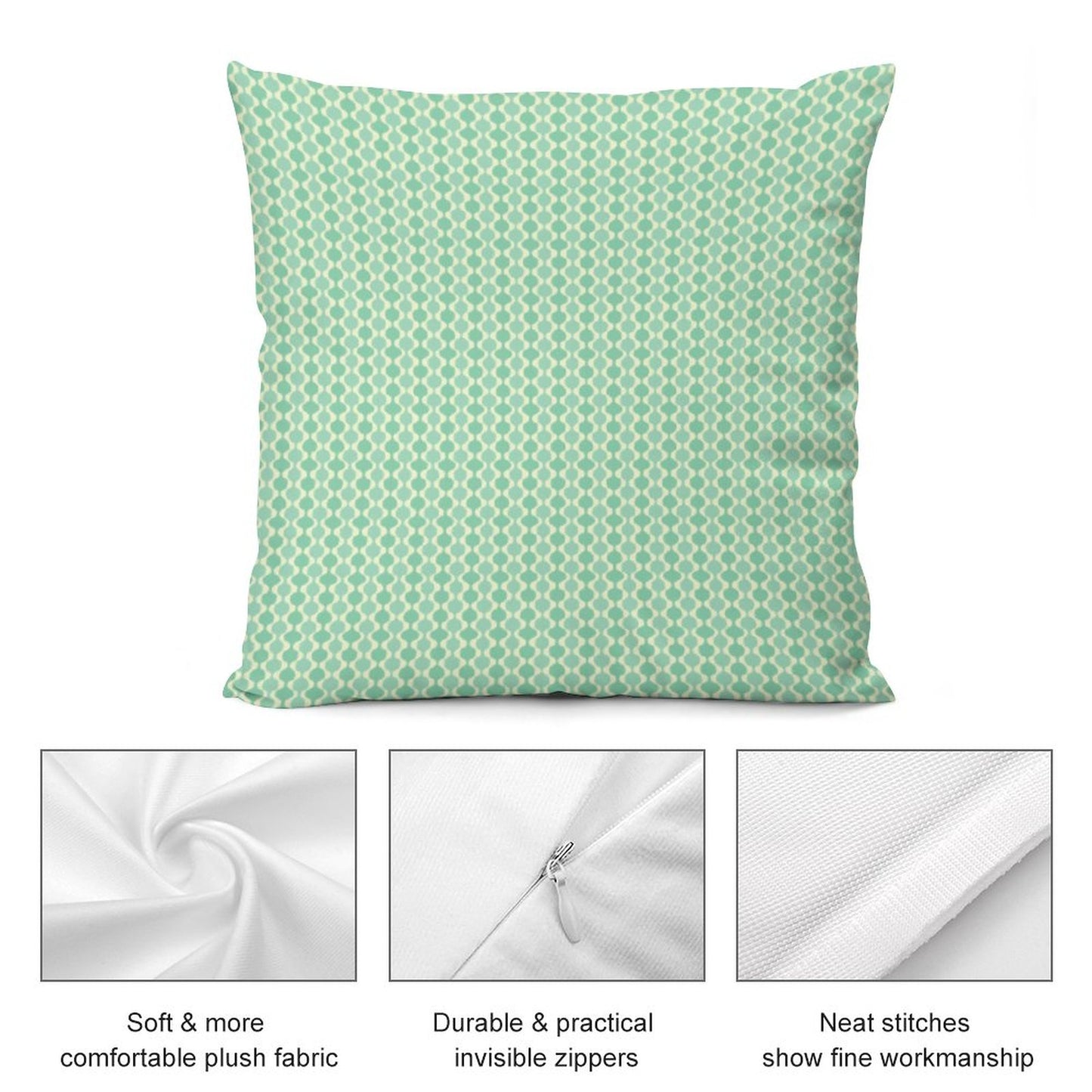 MCM Balusters | Plush Pillowcase Set of 4