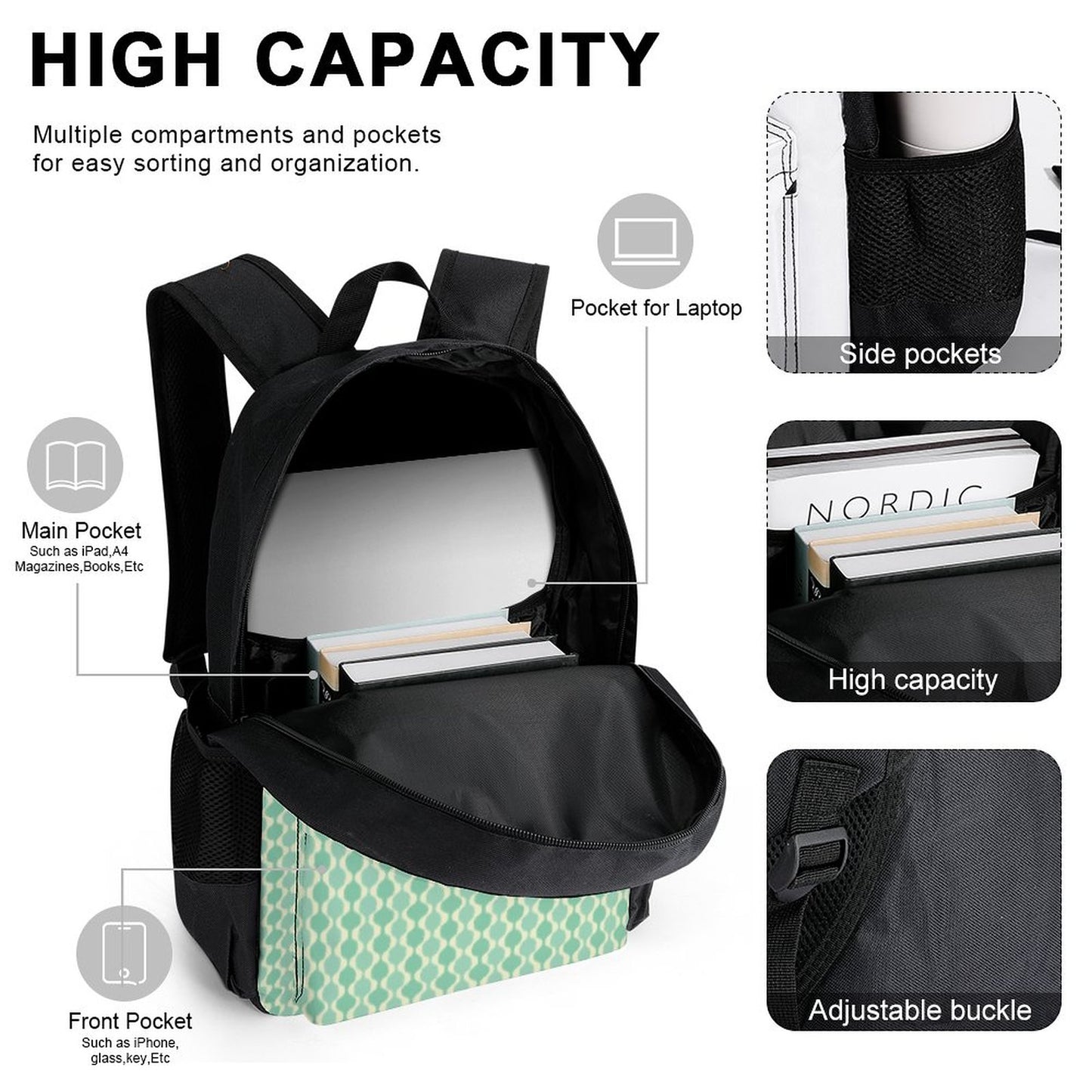MCM Balusters | Set of 3 Bags (Shoulder Bag, Lunch Bag & Pencil Pouch)