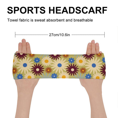 70s Floral Retro | Sports Headband